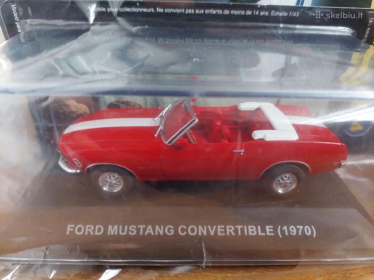 Parduodu modeliukus Ford Mustang, Peugeot 1:43
