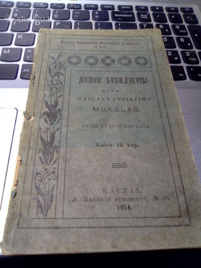 Šv.kazimiero Draugijos leidinys 1914m