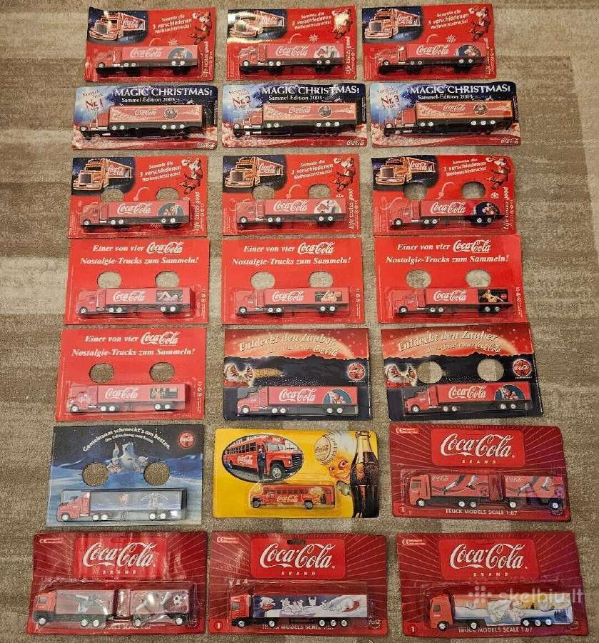 Coca cola modeliukai furos kaledos kolekcija