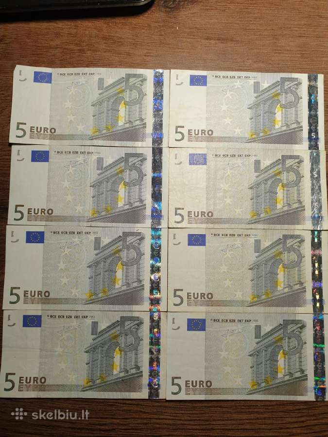 2002 metų 5 eurai