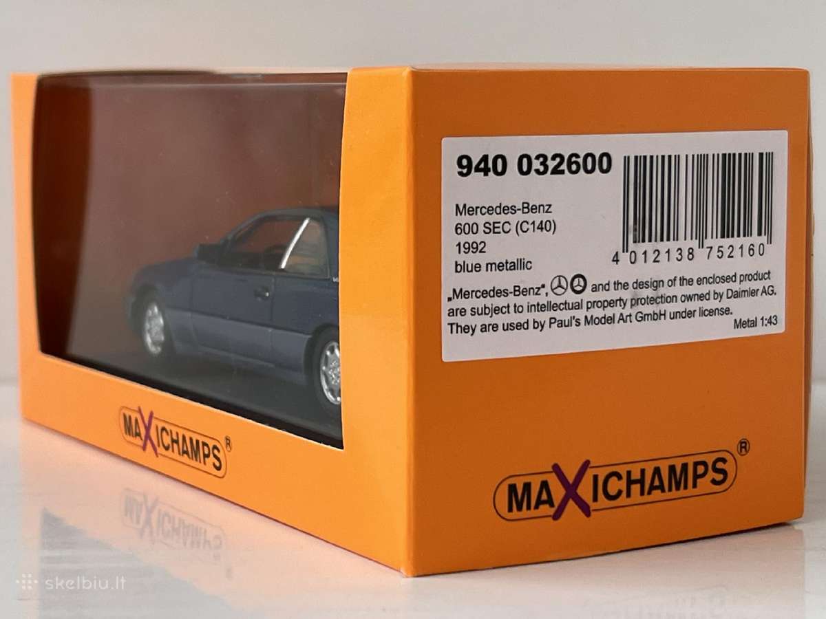 Mercedes-benz 600 Sec 1:43 - nuotraukos Nr. 8