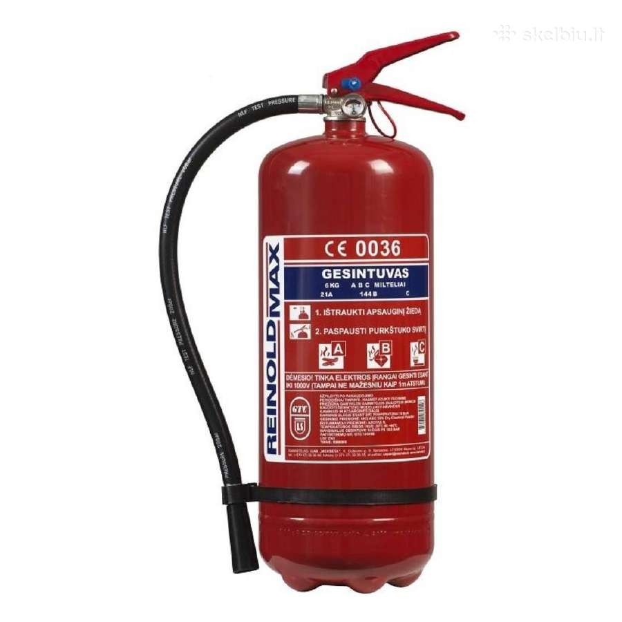 Naujas gesintuvas 6kg su manometru 20eur