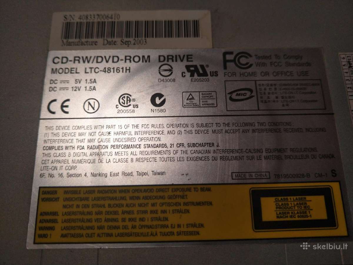 Ide cdrom-dvdrom-dvdrw - nuotraukos Nr. 4