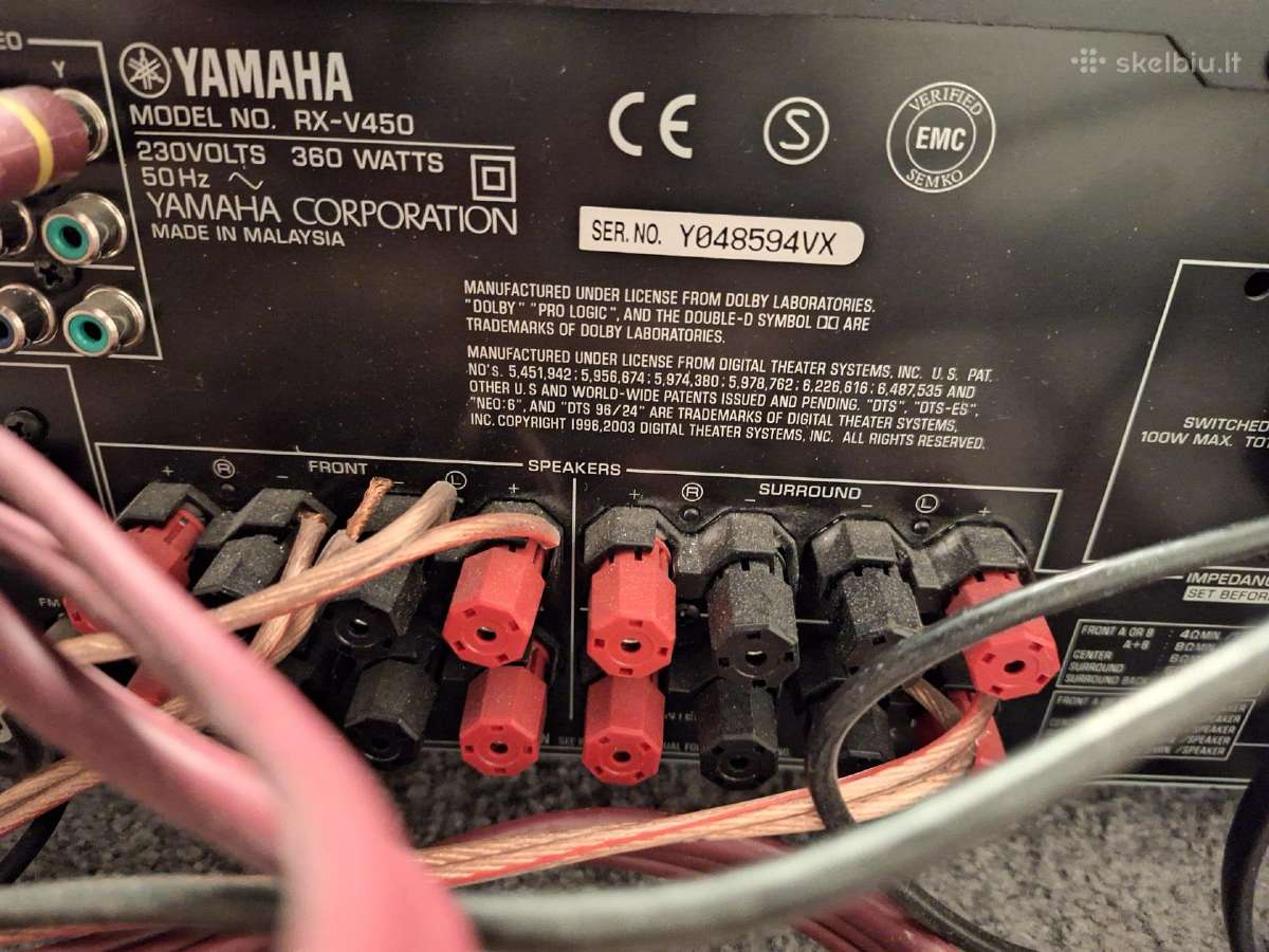 Yamaha namų kino sistema ir Jamo kolonėlės - nuotraukos Nr. 11