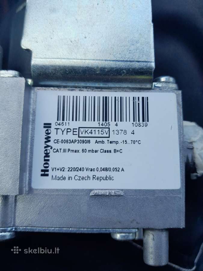 Dujų vožtuvas Honeywell Vk4115v - nuotraukos Nr. 4