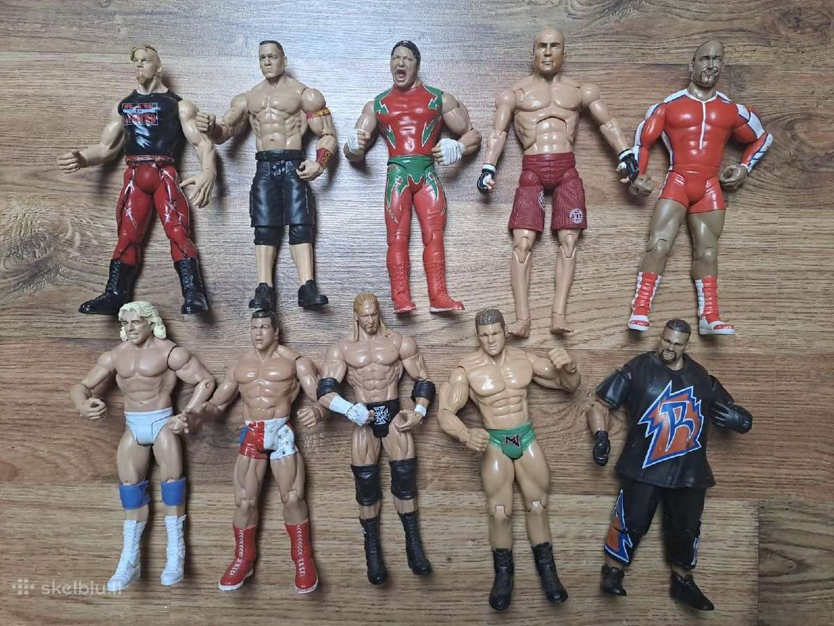 Wwe kovotojų figūrėlės