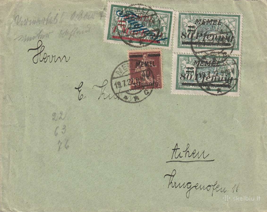 Memel Lietuva seni Laiskai 11 Laisku - nuotraukos Nr. 10