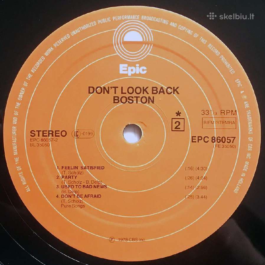 Boston - Don't look back'1978 - nuotraukos Nr. 10