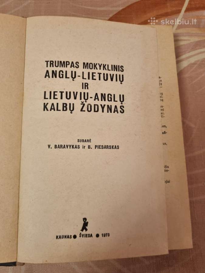 Trumpas mokyklinis anglų - lietuvių žodynas - nuotraukos Nr. 2