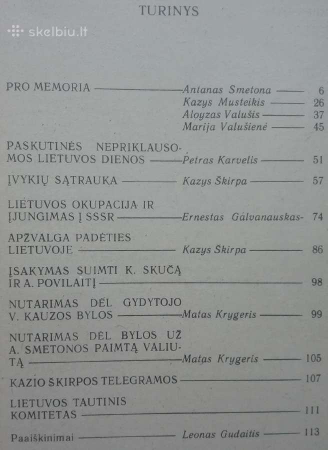 1987. Lietuvos Aneksija 1940 Metų Dokumentai - nuotraukos Nr. 2
