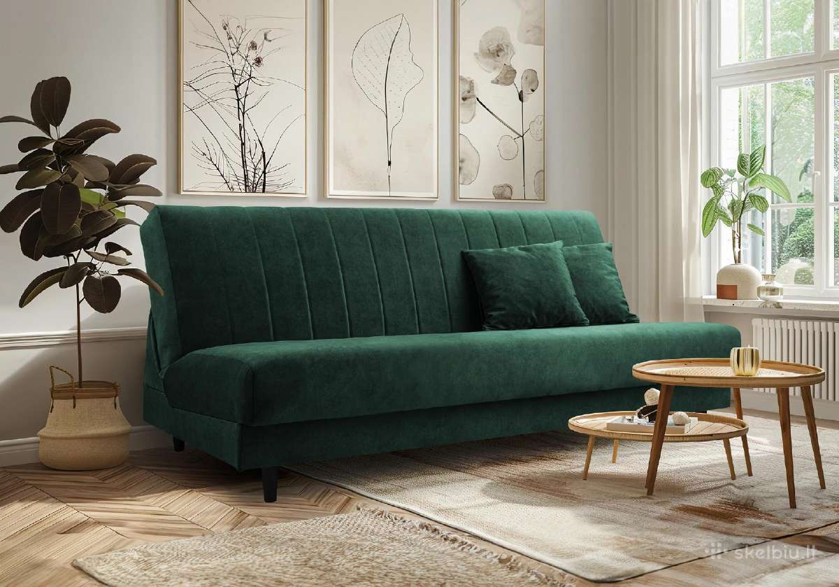 Sofa lova "Ipa" miegama, su patalų dėže