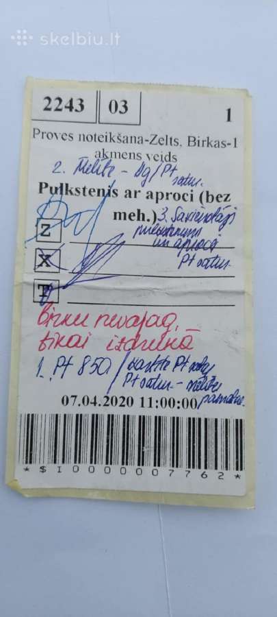Platininis visas padengtas deimantais kaina 3000 e - nuotraukos Nr. 6
