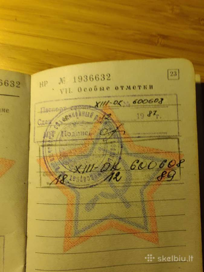 Karinis bilietas 1987-1989 Anykščiai - nuotraukos Nr. 11
