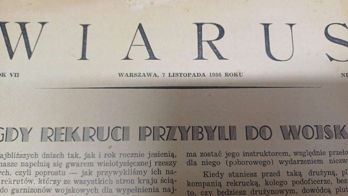 Kariuomenės žurnalas. Wiarus 1936 m. Lenkija - nuotraukos Nr. 3