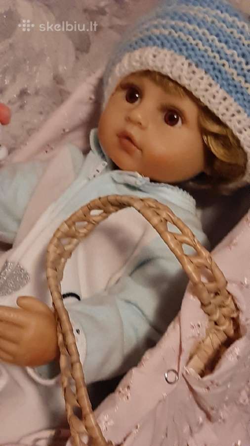 Reborn didelė tikroviška lėlė su pintas krepšys - nuotraukos Nr. 2