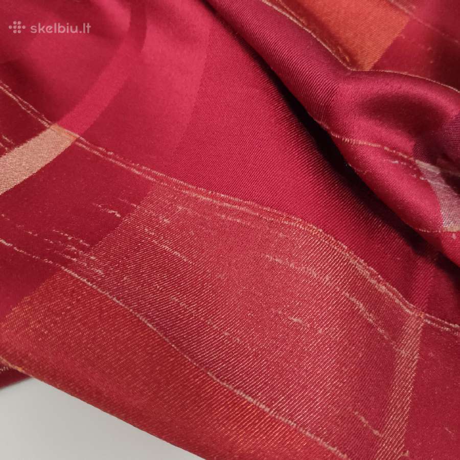 Staltiesė raudonos bordo aukso spalvos, kvadratinė - nuotraukos Nr. 5