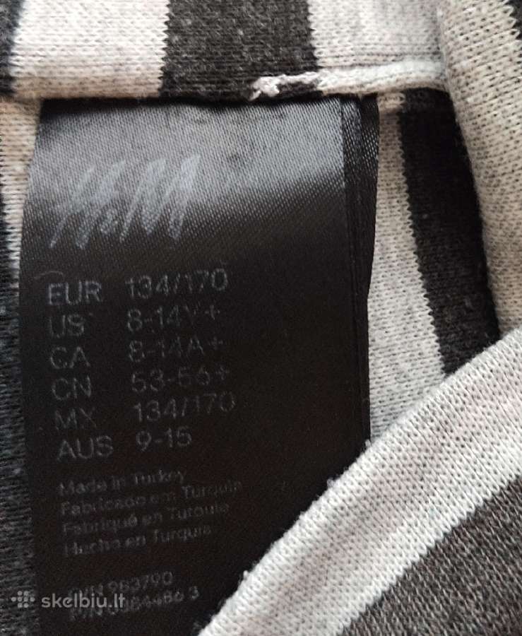 "h&m" pilkos juodos spalvos dvisluoksnė kepurė - nuotraukos Nr. 3