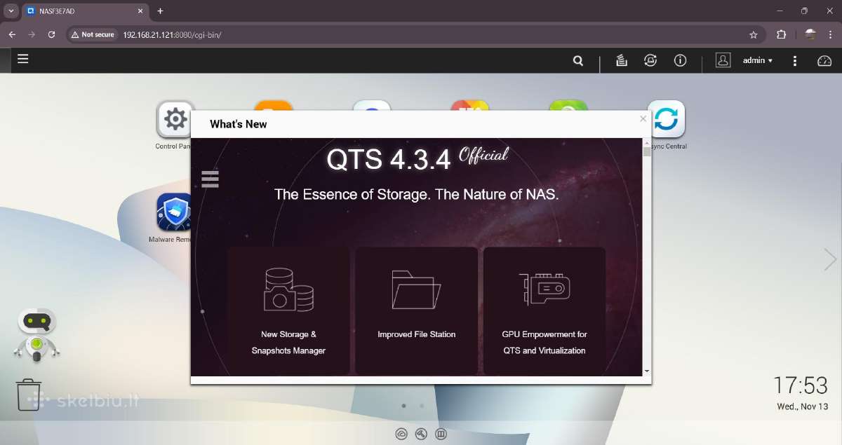 Qnap Ts-419u 1u Rack Nas/server - nuotraukos Nr. 8