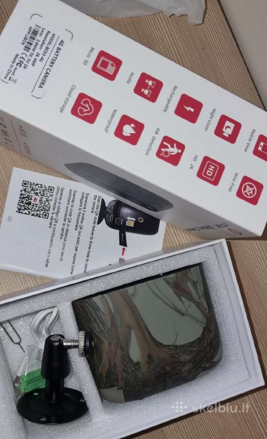 Kamera su sim autonuomine + 64gb kortele - nuotraukos Nr. 2
