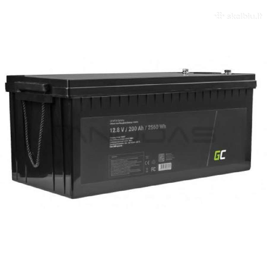 Green Cell Lifepo4 12.8v 200ah ličio jonų baterija