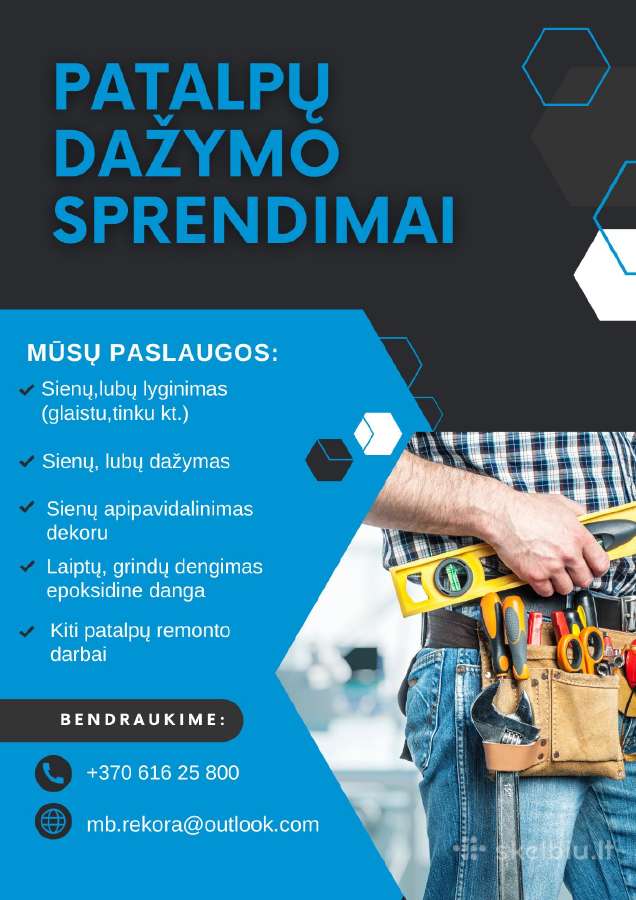 Vidaus patalpų remontas epoksidinė grindų danga