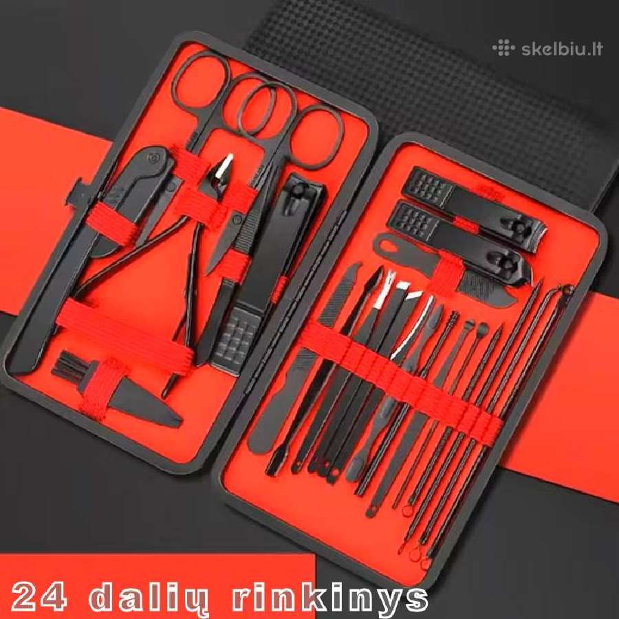 Nagų priežiūros 24 dalių rinkinys