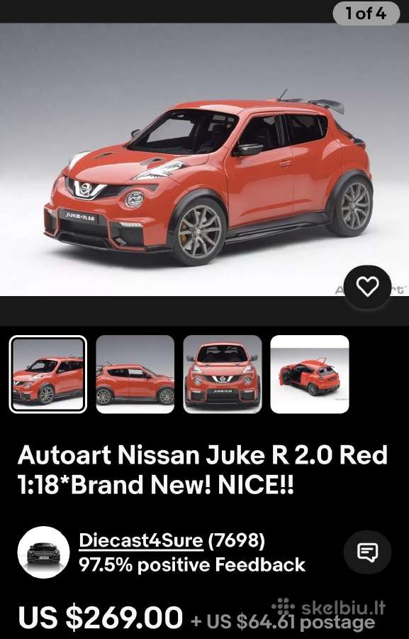 Autoart Nissan Juke R - nuotraukos Nr. 10