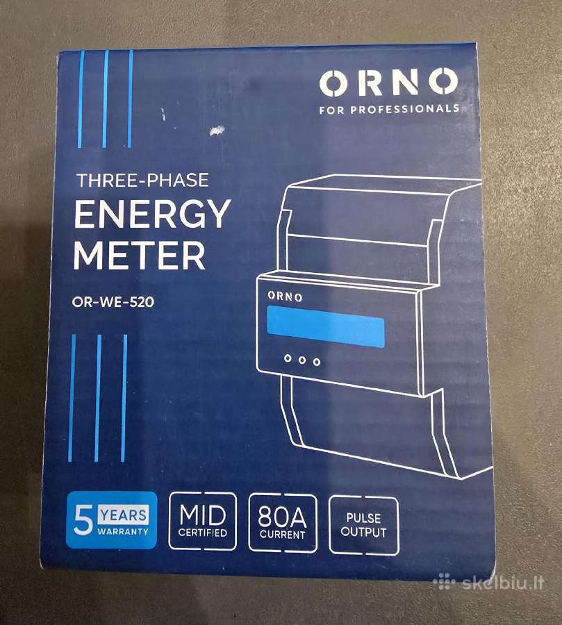 Modulinis elektros energijos skaitiklis 3f 5(80)a - nuotraukos Nr. 3