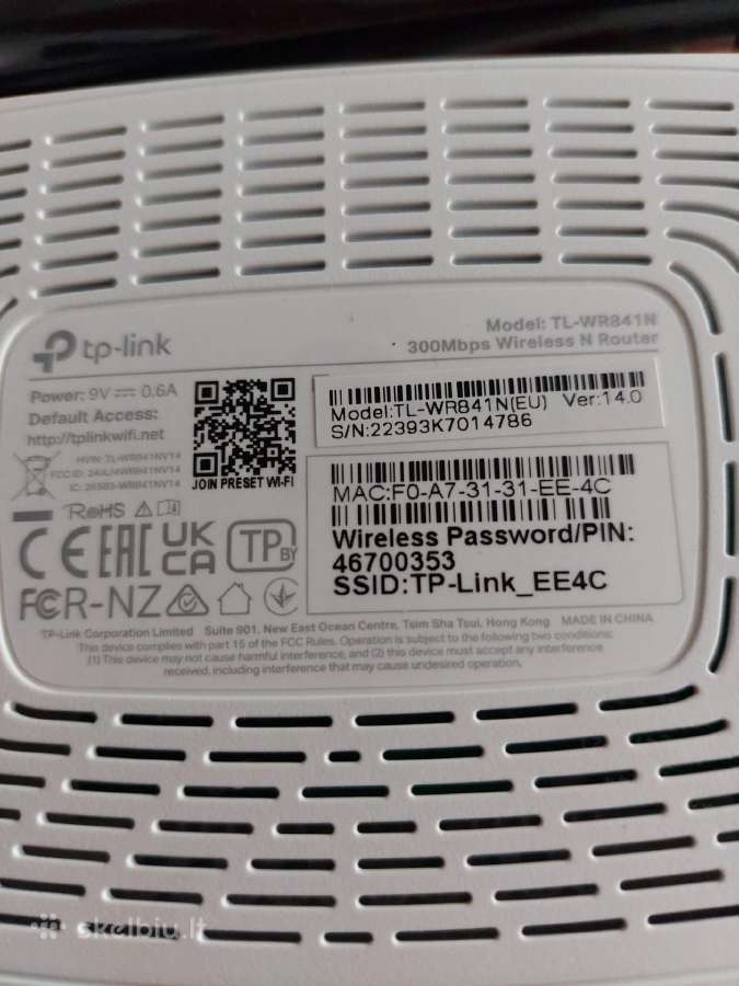 Tp-link 300mbps Router Tl-wr841n - nuotraukos Nr. 3