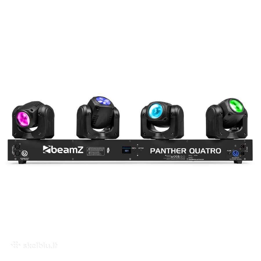Beamz Panther Quatro Beam Bar judančios galvos