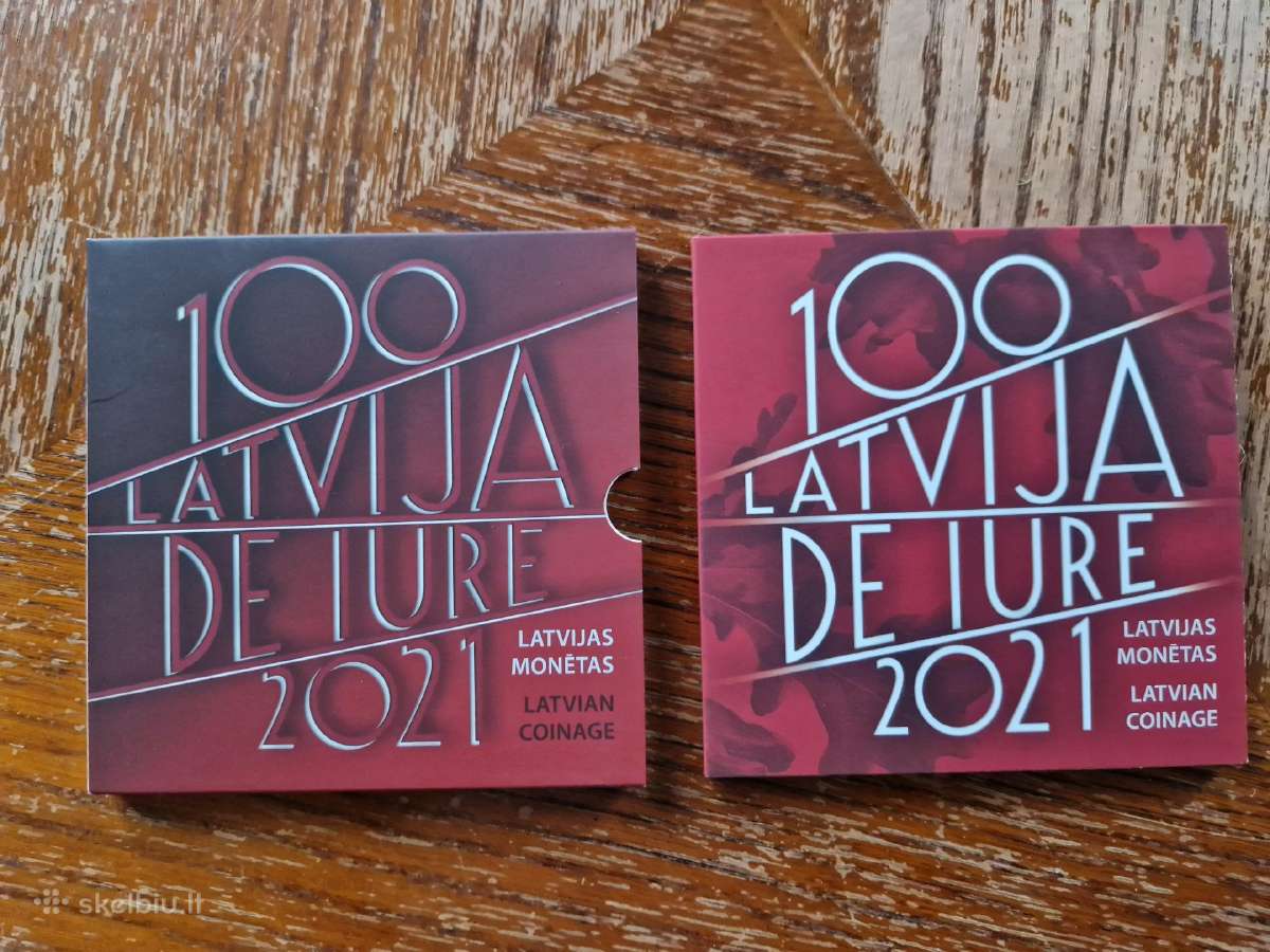 Latvija De Jure 2021 eros monetų rinkinys - nuotraukos Nr. 4