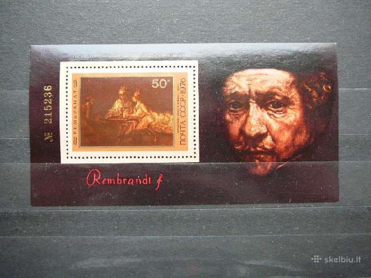 Ssr 1976 Daile Rembrantas svarus s5012