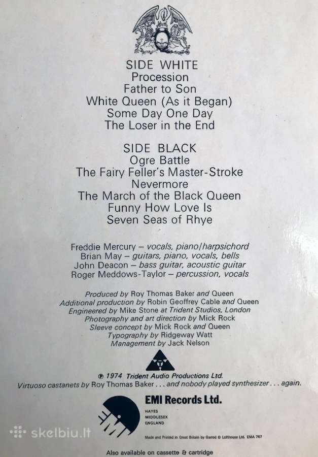 Queen - Queen II'1974 - nuotraukos Nr. 7