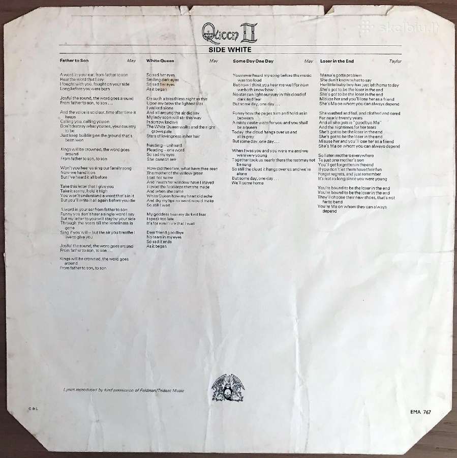 Queen - Queen II'1974 - nuotraukos Nr. 9