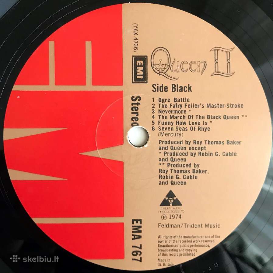Queen - Queen II'1974 - nuotraukos Nr. 12