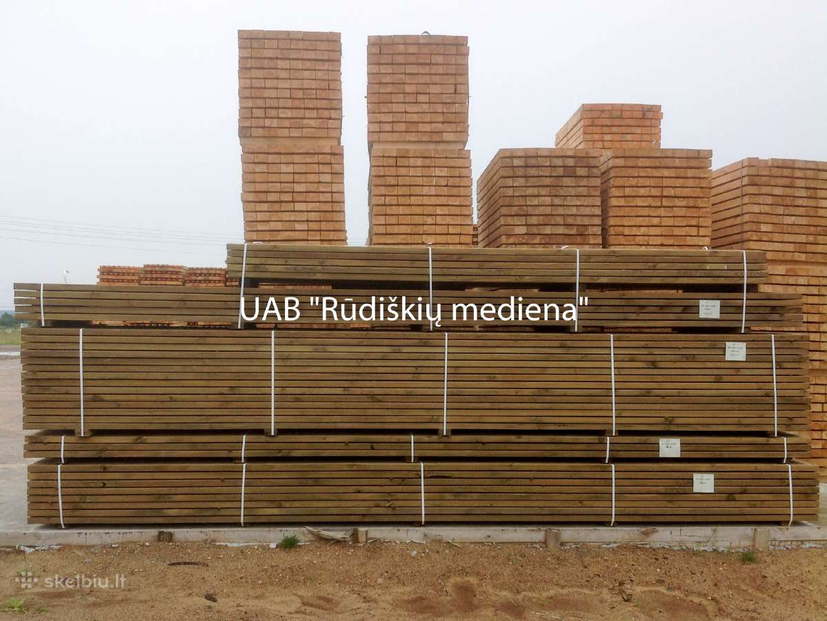 Mediena namams, stogams, karkasams ir I-beam sijos - nuotraukos Nr. 16