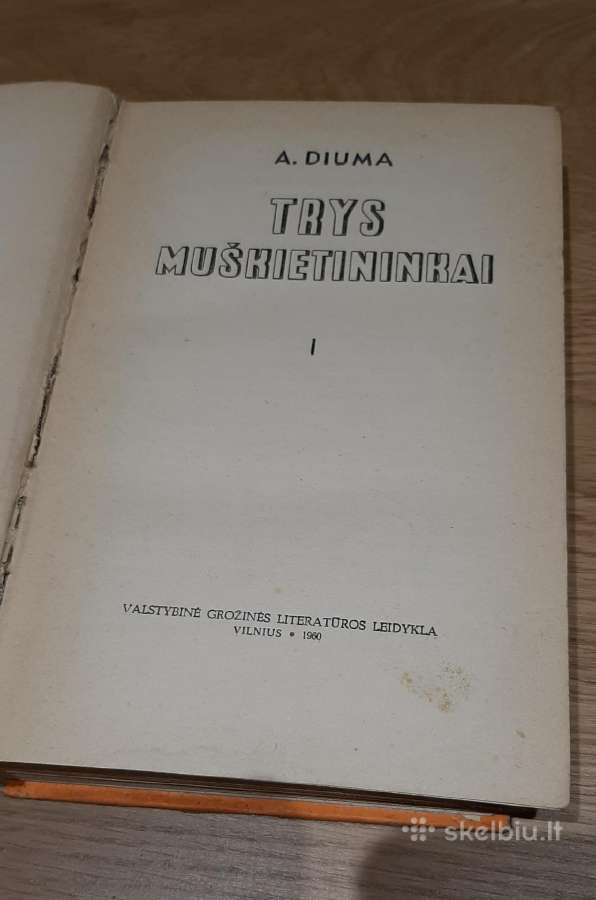 Trys muškietininkai knyga 1960