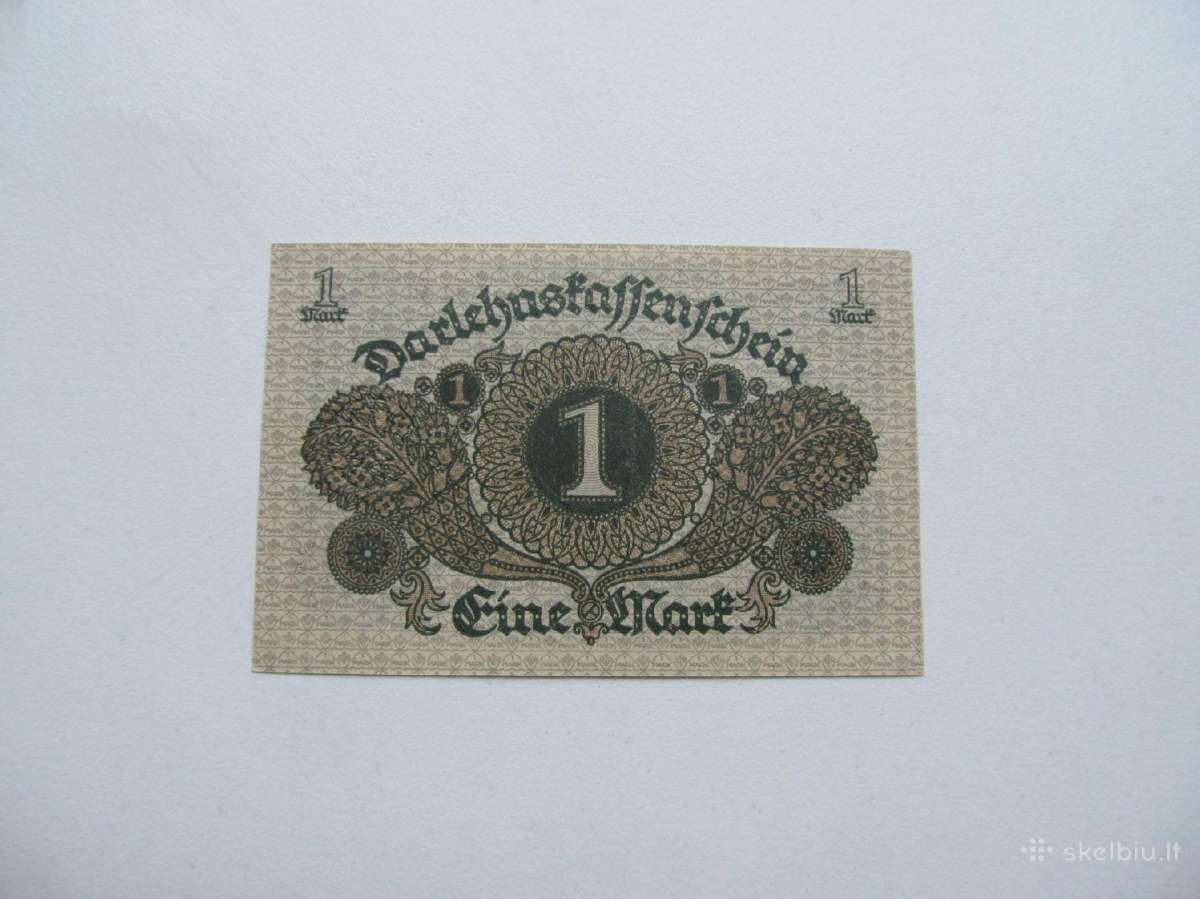 1 mark , Vokietija , 1920 unc . - nuotraukos Nr. 2