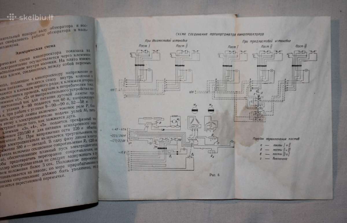 Kinoprojektorius Kpt-3 knygelė Ogpu 1961m. - nuotraukos Nr. 5
