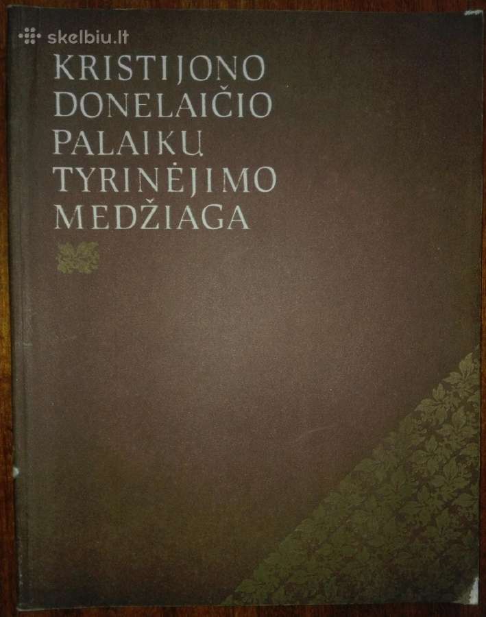 2009. Kristijono Donelaičio Palaikų Tyrinėjimo Med