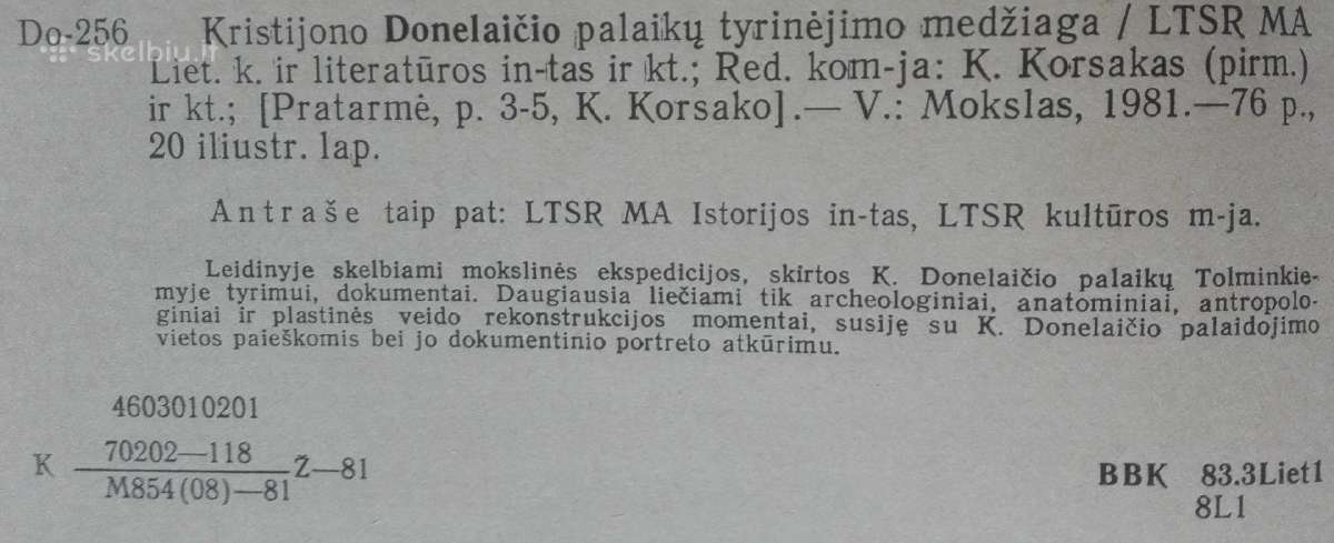 2009. Kristijono Donelaičio Palaikų Tyrinėjimo Med - nuotraukos Nr. 5