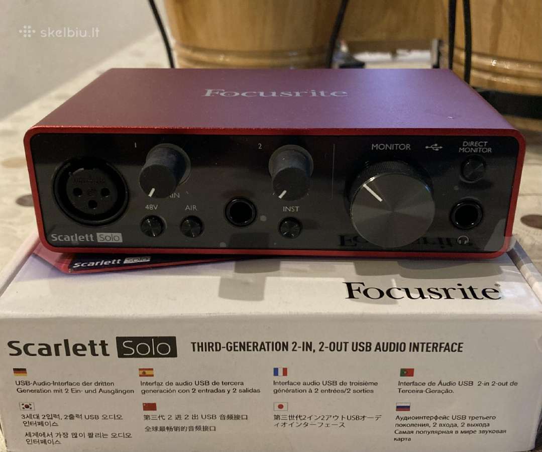 Focusrite 3rd gen garso plokste - Skelbiu.lt