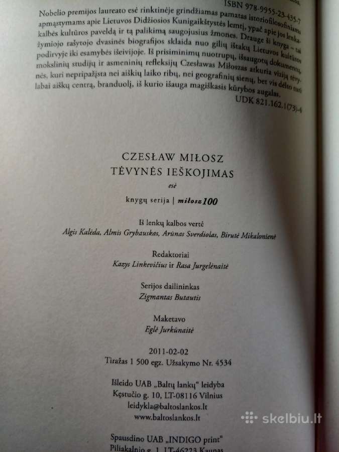 Czesław Miłosz Tėvynės ieškojimas 2011 m. - nuotraukos Nr. 6