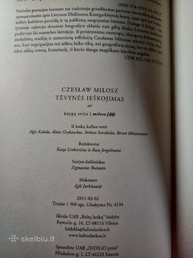 Czesław Miłosz Tėvynės ieškojimas 2011 m. - nuotraukos Nr. 9