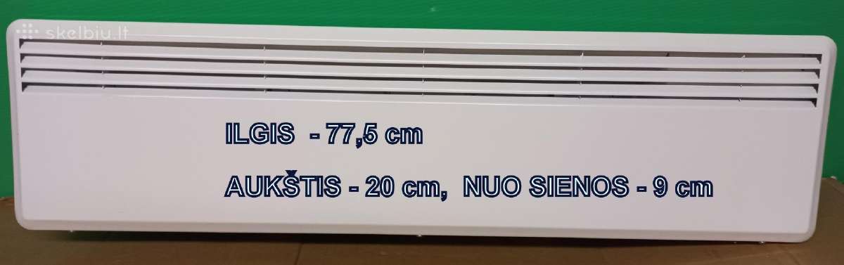 Radiatorius siauras, 500 w. nedidelėms patalpoms