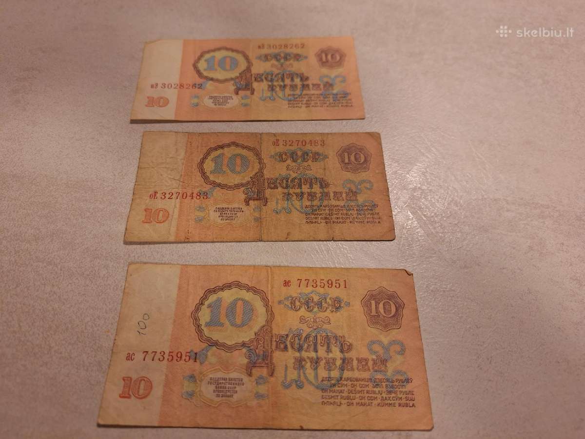 Seni popieriniai pinigai. Už visus 10€ - nuotraukos Nr. 5
