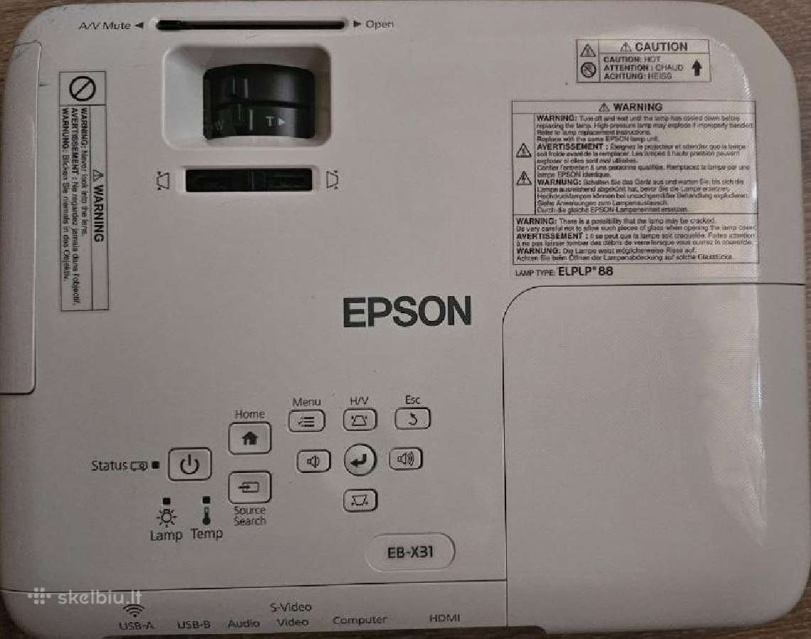 Epson Eb-x31 LCD Projektorius - Skelbiu.lt