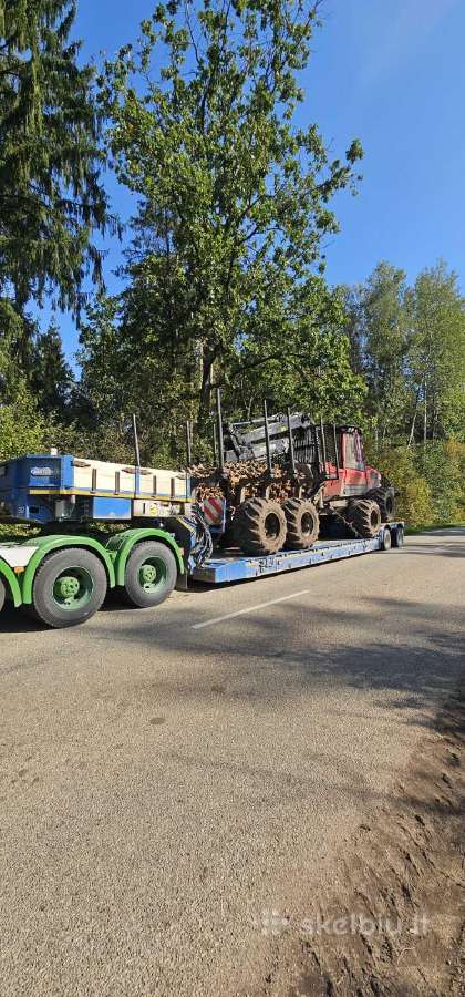 Žemagrindis Tralas, negabaritiniu krovinių gabenim