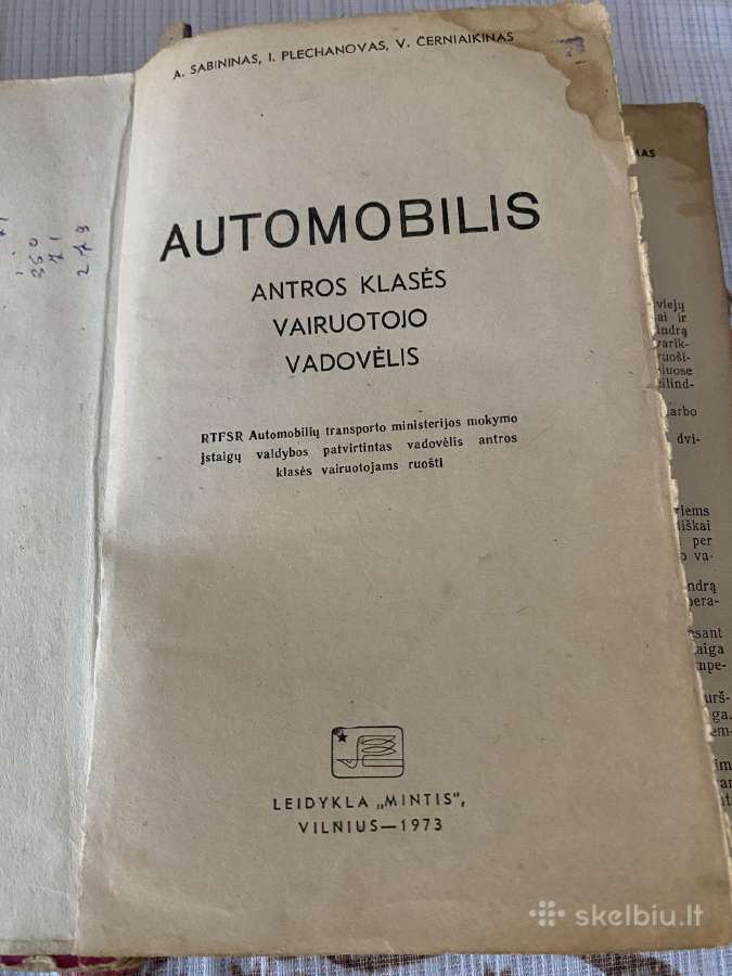Parduodama 1973 m knyga Automobilis - nuotraukos Nr. 3