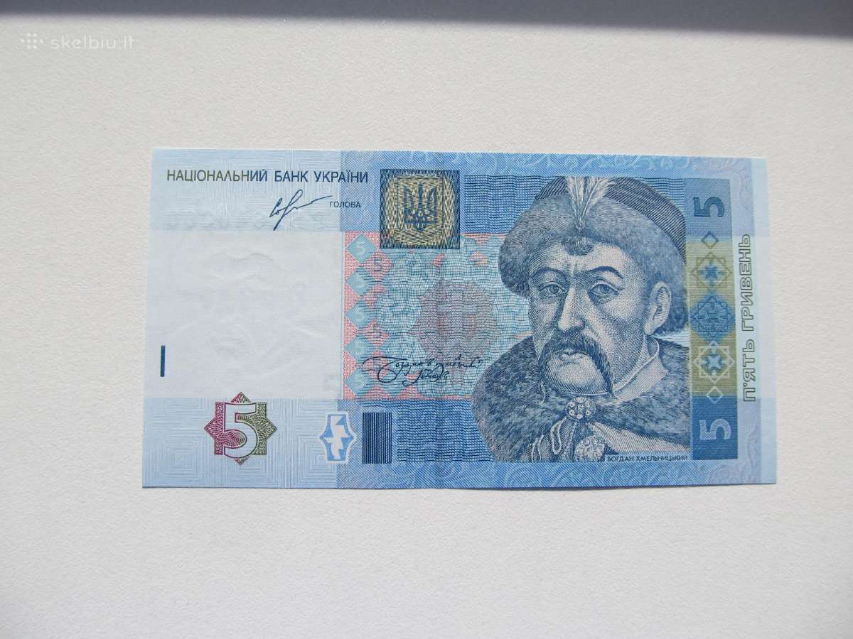 5 grivinos , Ukraina , 2013 unc